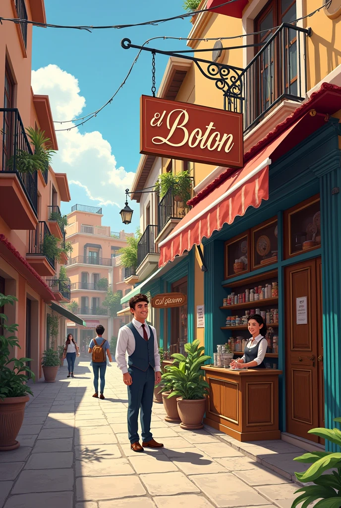 A pamphlet for a haberdashery and clothing store called El Botton located on Juana de Lara Street almost showed Canellas in the commercial area