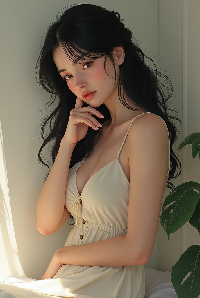 Girl in without dress