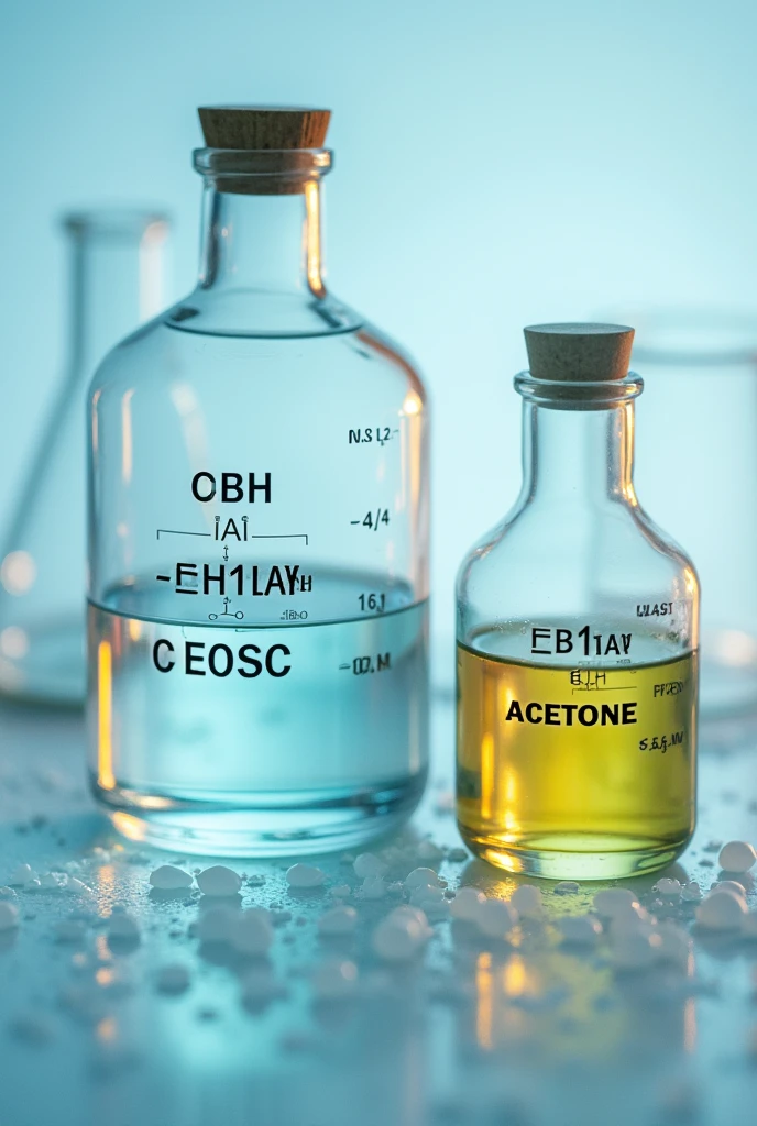 Acetone y Aldehydes**

1. **What are they??**
   - **Acetone:**
     - Definition: compuestos orgánicos con un grupo carbonilo (c=O) attached to two alkyl groups.
     - Image: [Representación estructural de la acetone]
   - **Aldehydes:**
     - Definition: compuestos orgánicos con un grupo carbonilo (c=O) attached to a hydrogen atom and an alkyl group.
     - Image: [Representación estructural del formaldehyde]

2. **Obtaining (Reactions and Processes)**
   - **Acetone:**
     - Process: Oxidation of secondary alcohols.
     - Example de reacción: [Oxidación del isopropanol a acetone]
     - Image: [Isopropyl alcohol oxidation process]
   - **Aldehydes:**
     - Process: Partial oxidation of primary alcohols.
     - Example de reacción: [Oxidation of ethanol to acetaldehyde]
     - Image: [Ethanol oxidation process]

3. **Chemical Reactions They Undergo**
   - **Acetone:**
     - Reaction: Nucleophilic addition, Reaction with hydrogen (hydrogenation).
     - Example de reacción: [Adición de cianuro a la acetone]
     - Image: [Schematic of nucleophilic addition]
   - **Aldehydes:**
     - Reaction: Oxidation to carboxylic acids, Reduction to alcohols.
     - Example de reacción: [Oxidación del formaldehyde a ácido fórmico]
     - Image: [Schematic diagram of the oxidation of an aldehyde]

4. **Nomenclature**
   - **Acetone:**
     - Ruler: It is named with the suffix "- then".
     - Example: Propane (acetone).
     - Image: [Estructura química de la acetone]
   - **Aldehydes:**
     - Ruler: It is named with the suffix "-al".
     - Example: Metanal (formaldehyde).
     - Image: [Estructura química del formaldehyde]

5. **Use and Applications**
   - **cotidianidad:**
     - **Acetone:**
       - Example: Nail polish remover.
       - Image: [Picture of a bottle of nail polish remover]
     - **Aldehydes:**
       - Example: conservante en productos cosméticos.
       - Image: [Image of a cosmetic product]
   - **Industry:**
     - **Acetone:**
   