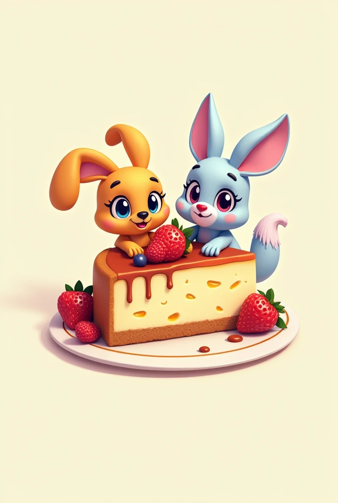 Create a Marcella and lacteosllanos logo with a cheesecake more options