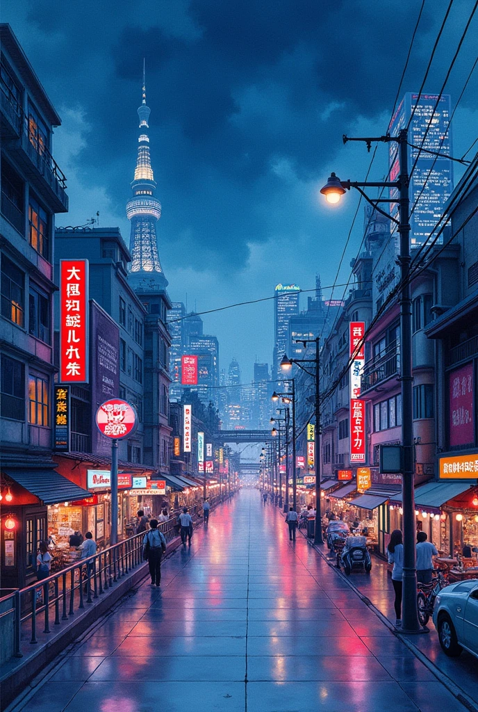 best quality, very good, 16,000, delicate and dynamic, Beautiful watercolor landscape painting, Beautiful red Tokyo at night, Modern and Retro, Pop and Classic, New and old, Learning from the past, (Great view:1.7) , (Watercolor technique, hemorrhage, layer, Dry brushing, Sizzling, drip, gradation, Clean)
