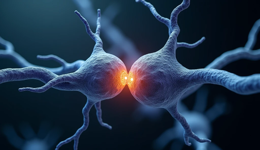 synapse between two neurons