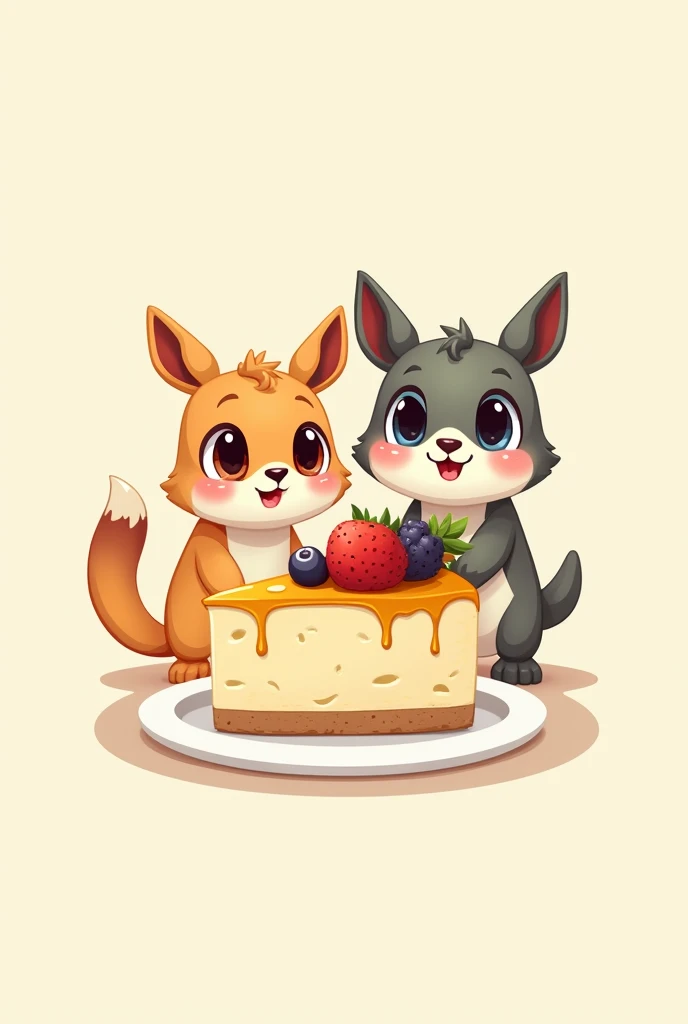 Create a Marcella and lacteosllanos logo with a cheesecake more options