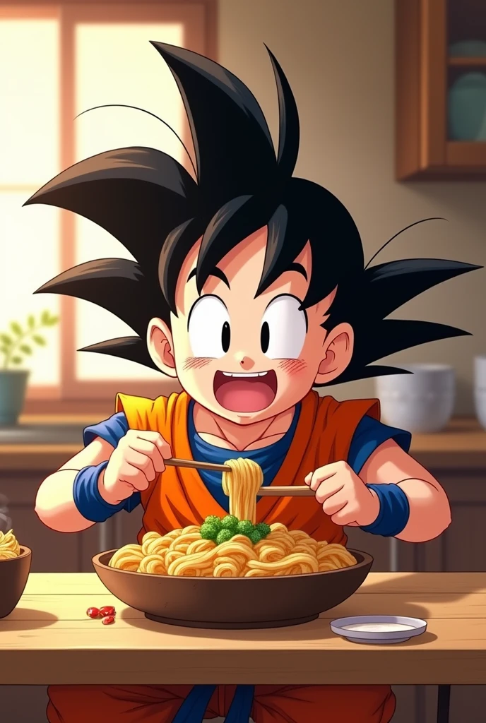 gohan eating gohan