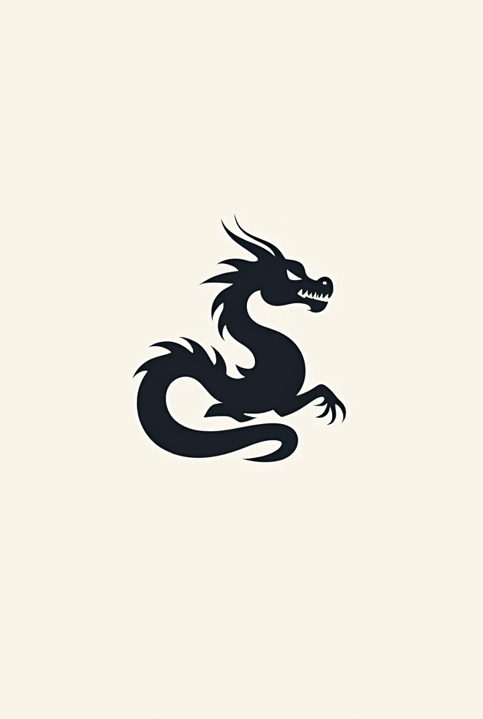 Logo, dragon, simple design