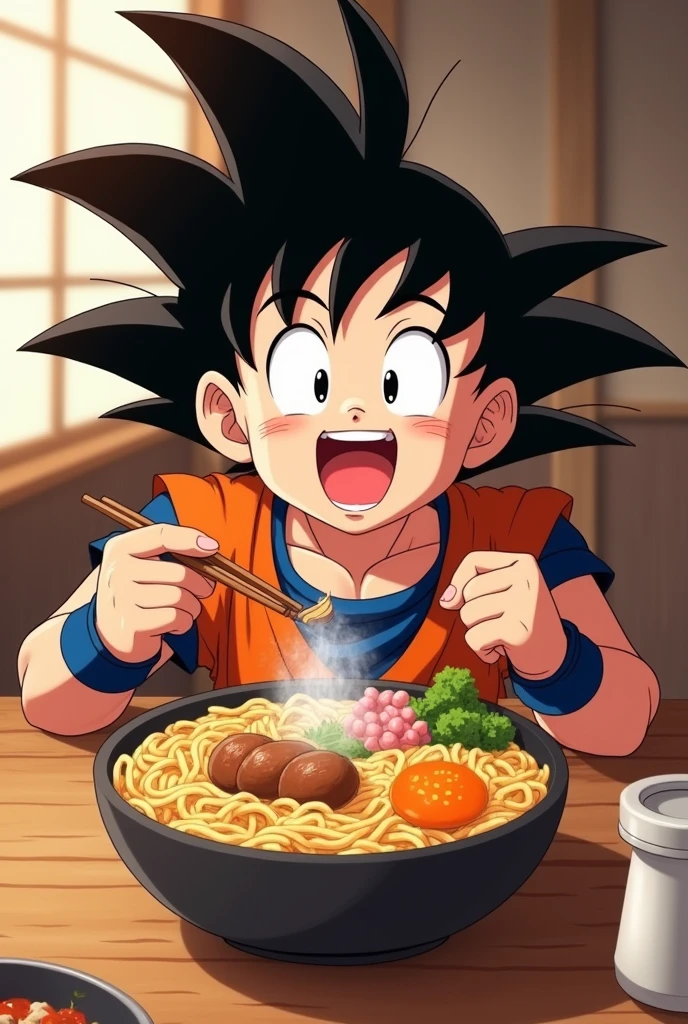 gohan eating gohan