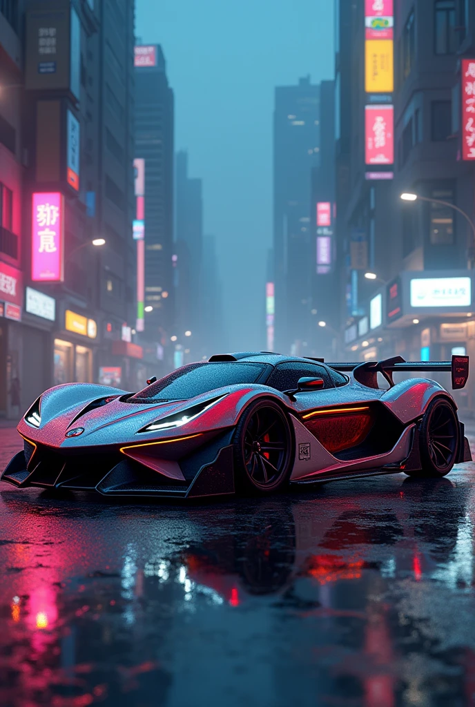Design of a never-existing car with 2000s tuning for a brand to create