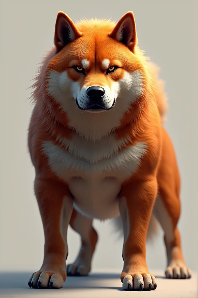 Create a 4K ultra-realistic image of a Tosa Inu with a robust build and a colorful coat, such as brindle or red. The Tosa Inu should be depicted with a serious, intimidating expression and rich fur tones.”