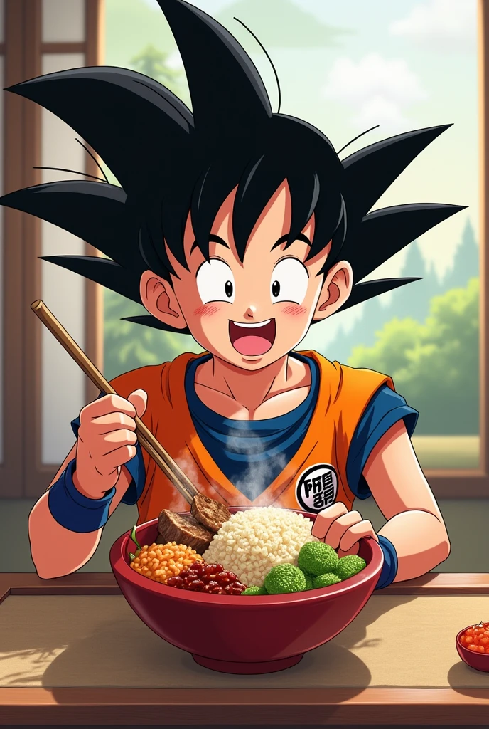  gohan eating a gohan 