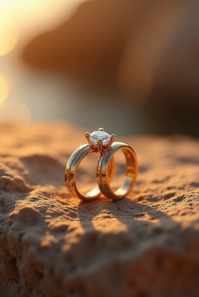 Pair of Náutico team engagement rings 
