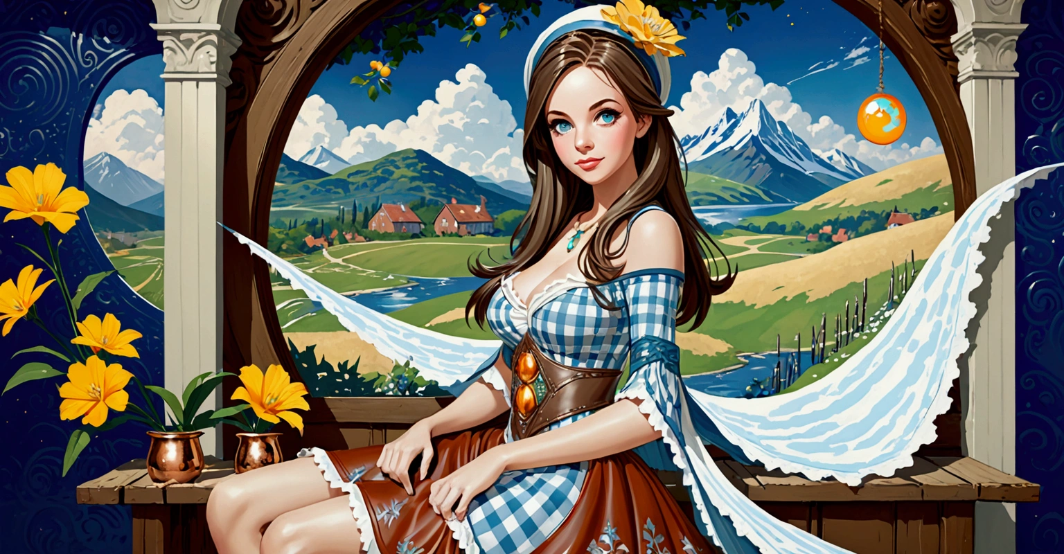 Anthropomorphic Female Grinch Grasshopper Mage. Official Art – Charecter Profile. An Award-Winning Digital Masterpiece In 4K Ultra HD, Extreme Detail And Intricate Realism. Symmetrical Face. This Concept Art Brought To Life By The Hands Of Artists Like Wlop & Artgerm In A Stunning 2D Vector Illustration.Background Is A Panoramic Vista.