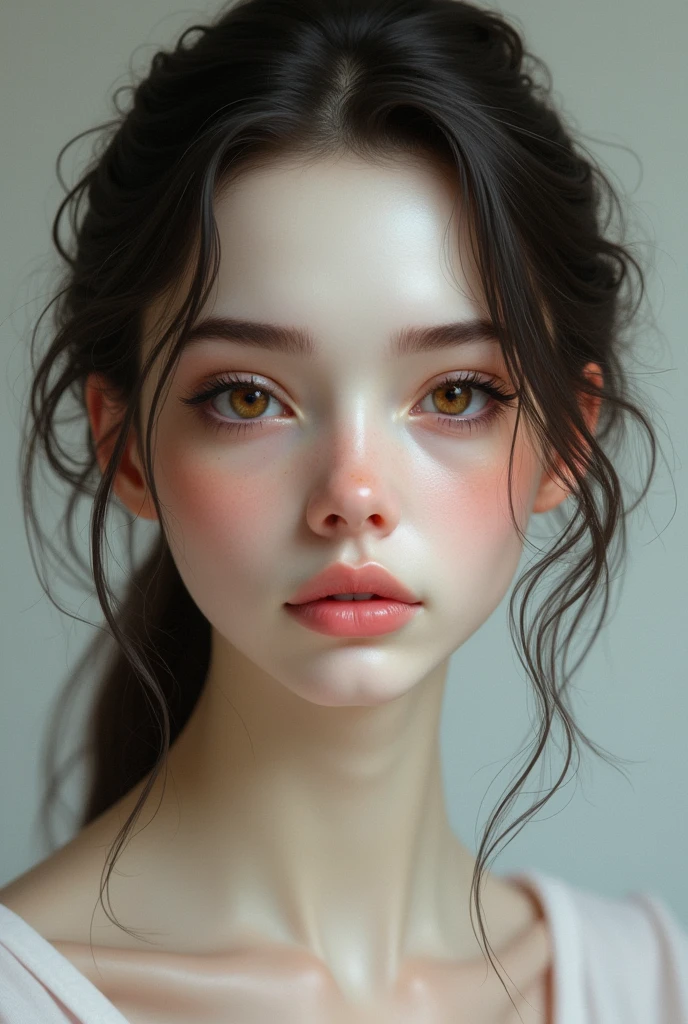 CHARACTER OF AVERAGE HEIGHT, WITH BROWN EYES WHITE SKIN COLOR,