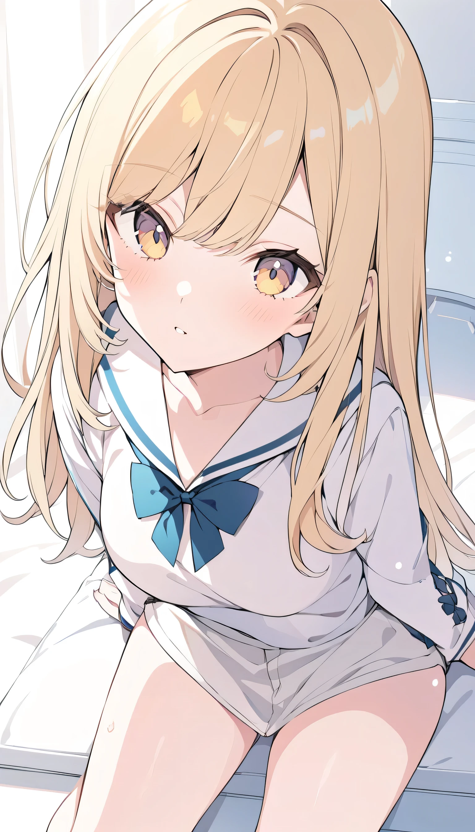 Blonde girl,An illustration