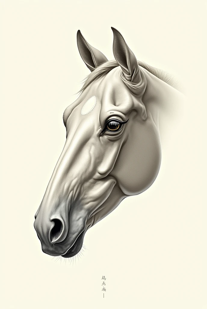 I want you to create the cranial division of an equine