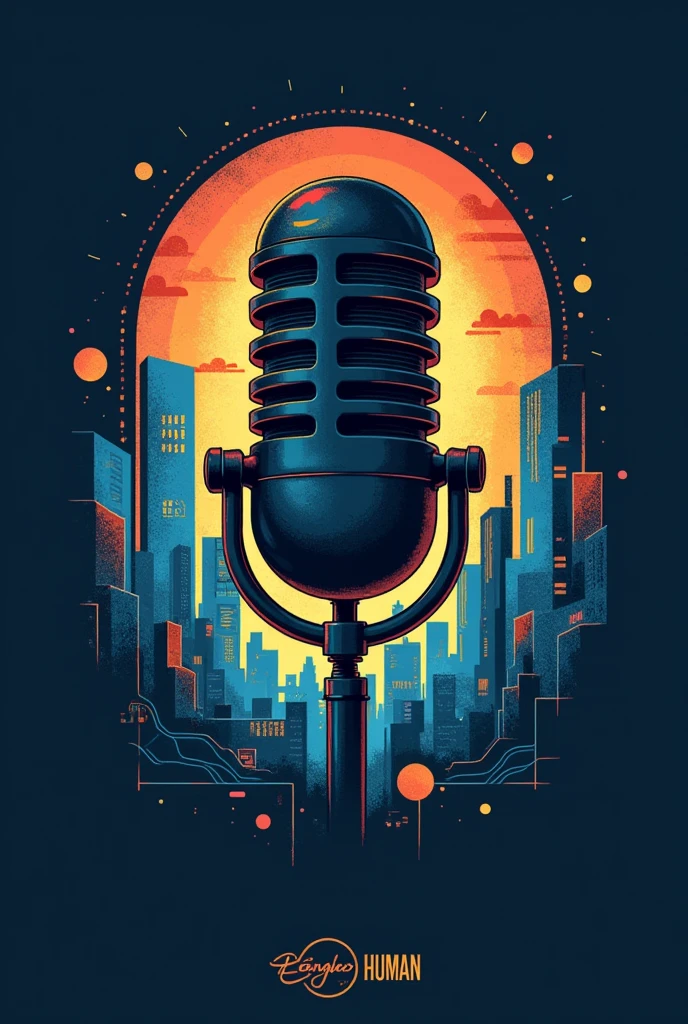Create a podcast logo that is eye-catching and engaging