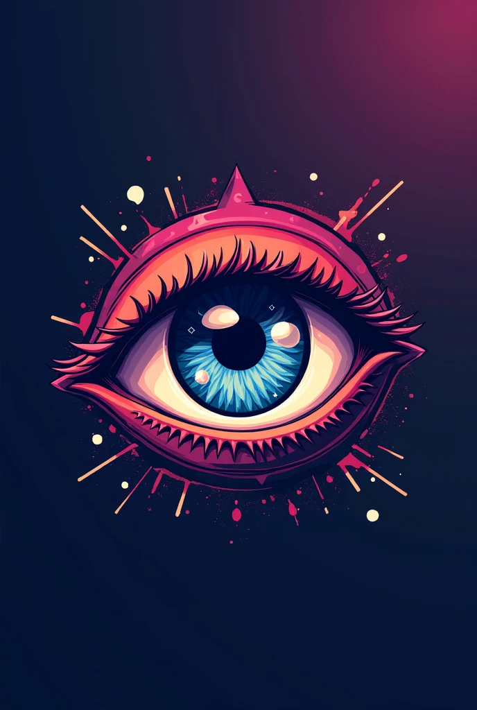 Create an eye-catching podcast logo about entertainment