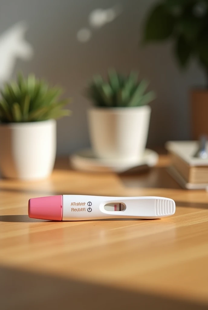  A positive pregnancy test on top of a table
