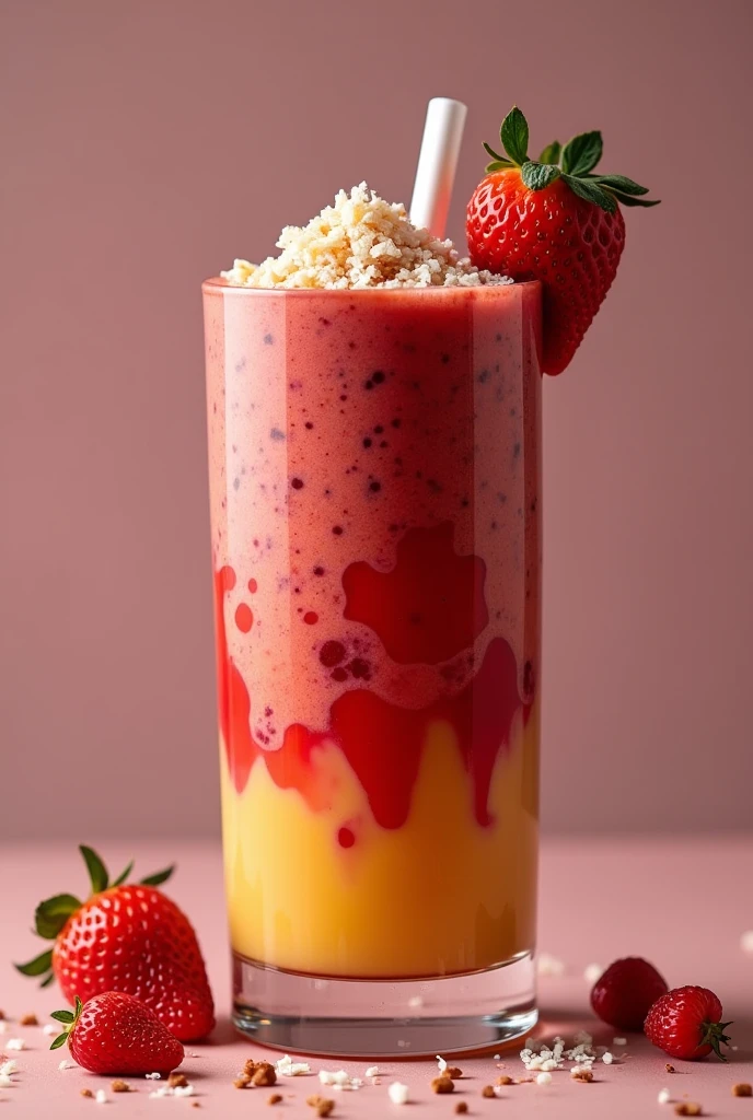 Sable smoothie, strawberries and banana