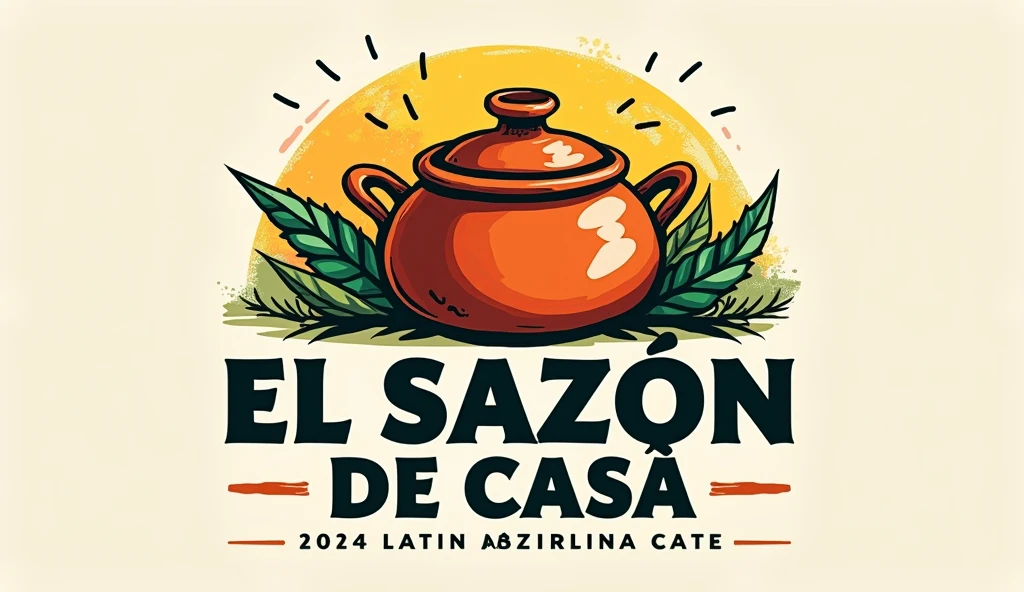 We want a logo for my mom's kitchen, which is called "El Sazón de Casa", We want something that projects the idea we have as such, We want the logo to be colorful and to attract the attention of our potential clients., We want something rustic and simple, we want something more colorful
