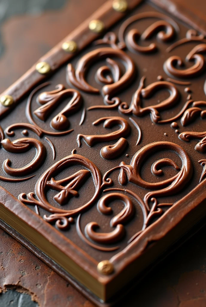 Chocolate calendar with days and months like an almanac