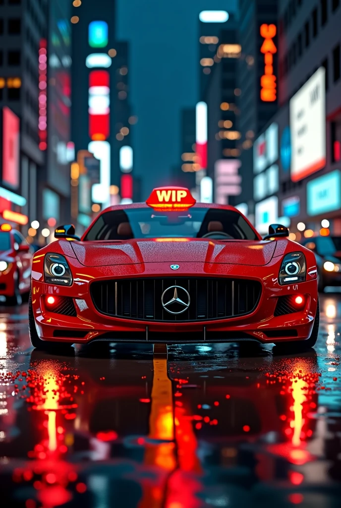 Red VIP taxi