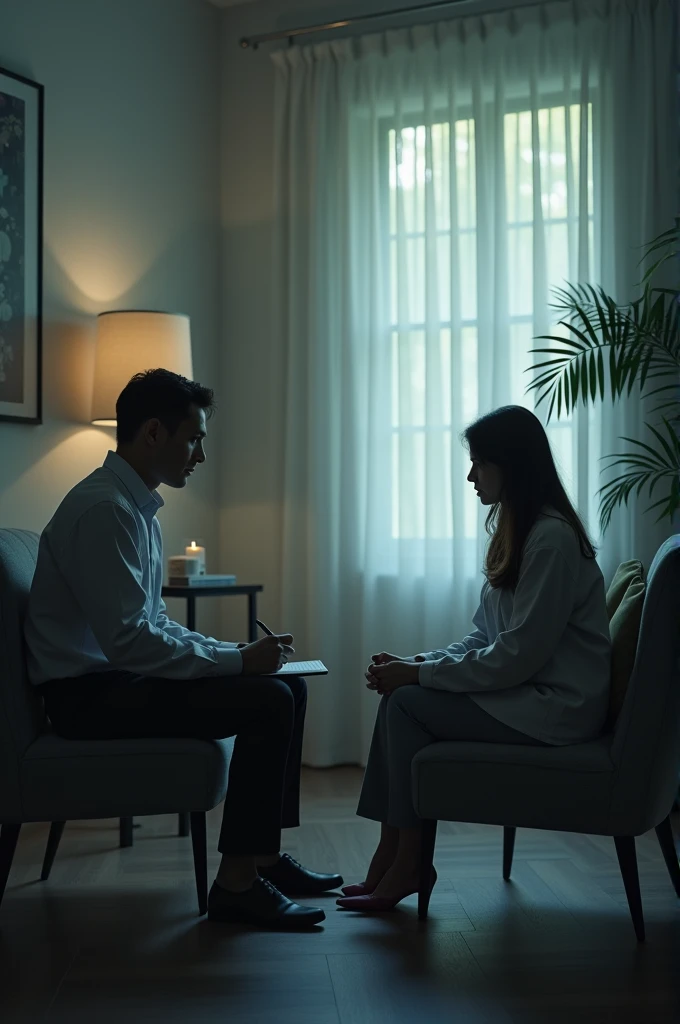 A psychologist in therapy