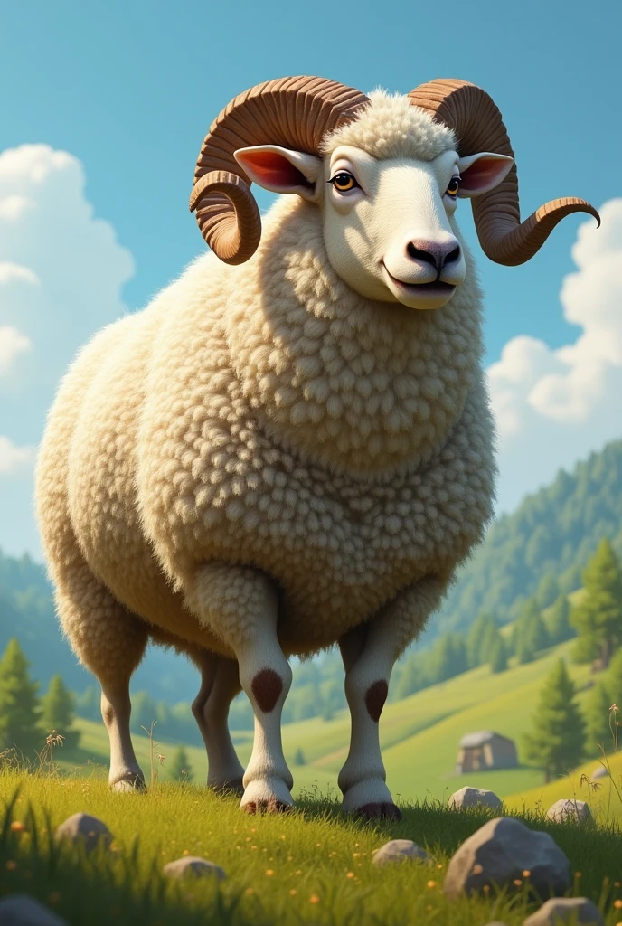 A fat ram