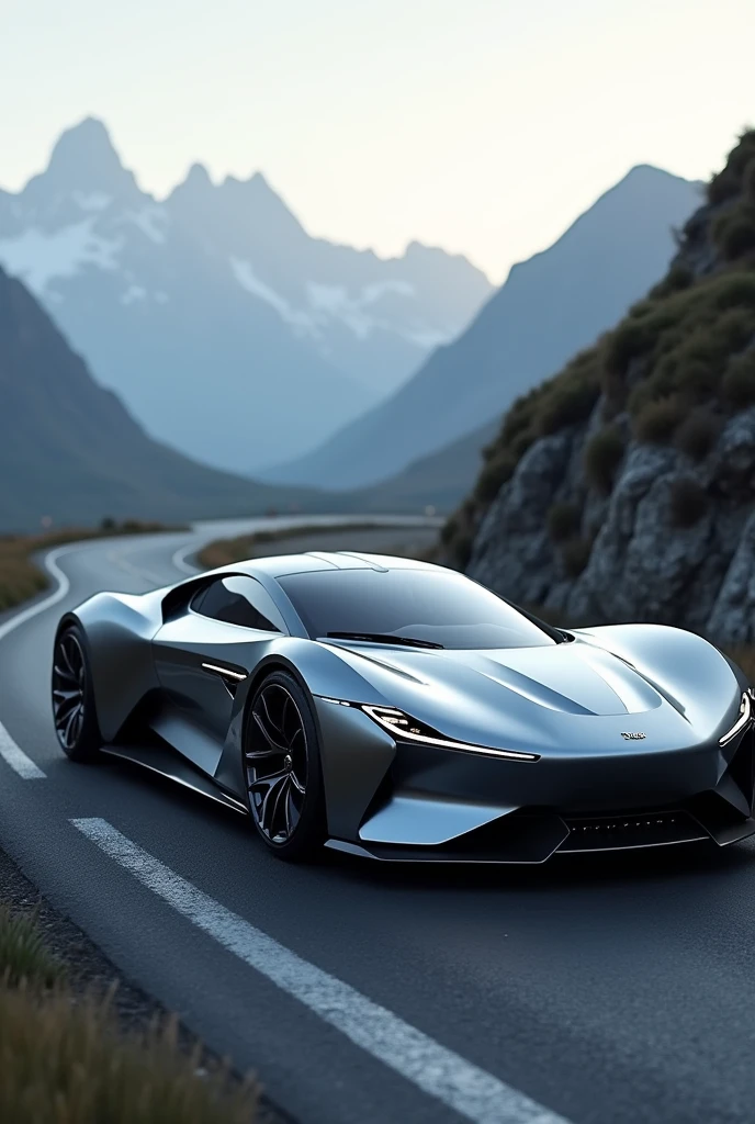 Design of a super sports car with features of a classic mixed with the modern that never existed