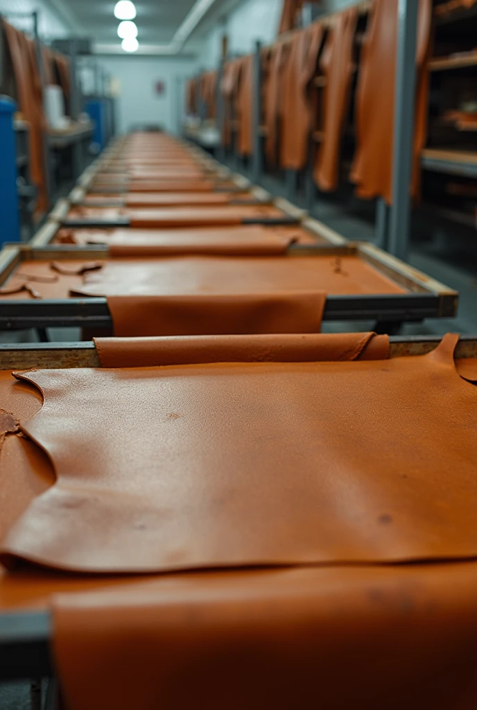 drying process of leather no human in photo