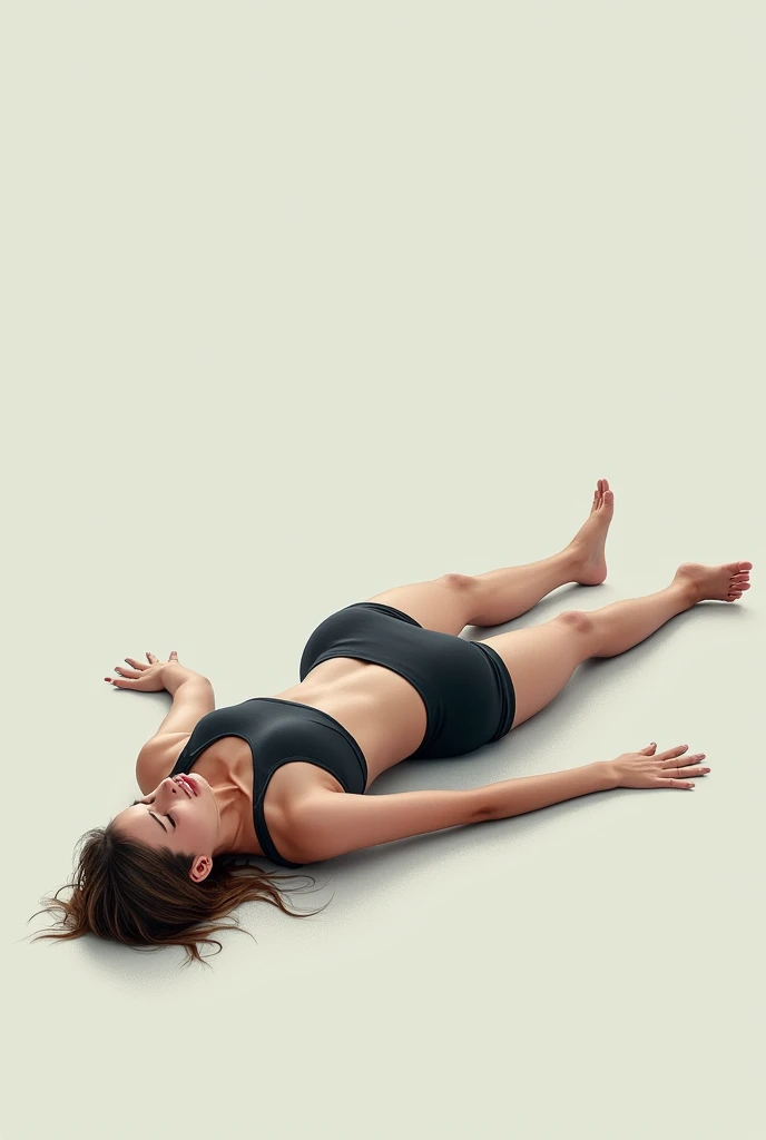 Wii fit trainer lying down defeated