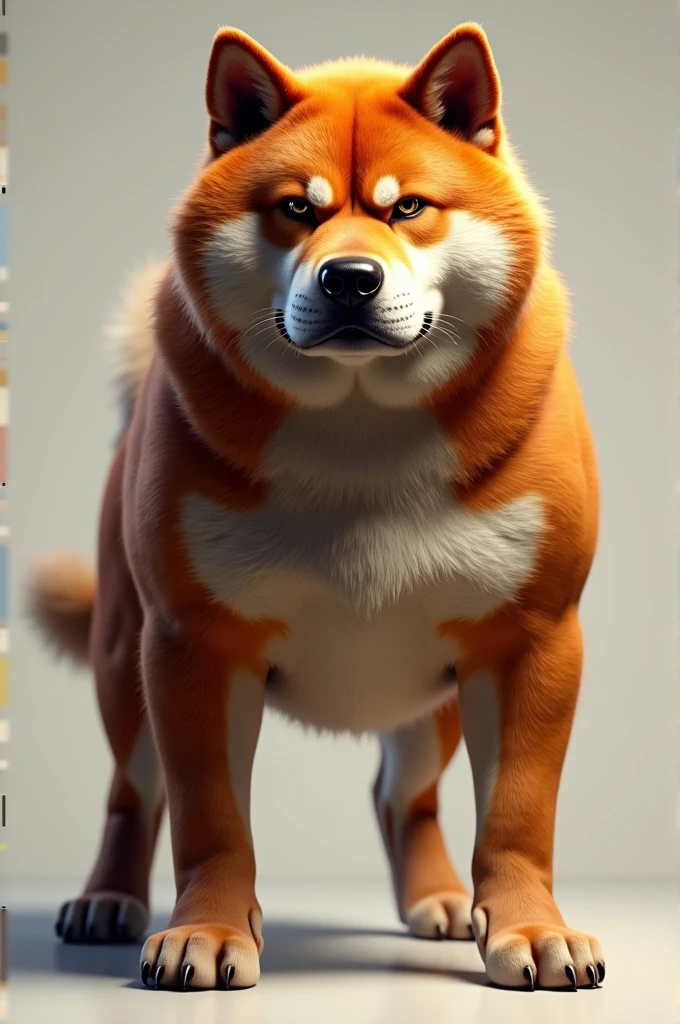 Create a 4K ultra-realistic image of a Tosa Inu with a robust build and a colorful coat, such as brindle or red. The Tosa Inu should be depicted with a serious, intimidating expression and rich fur tones.”
