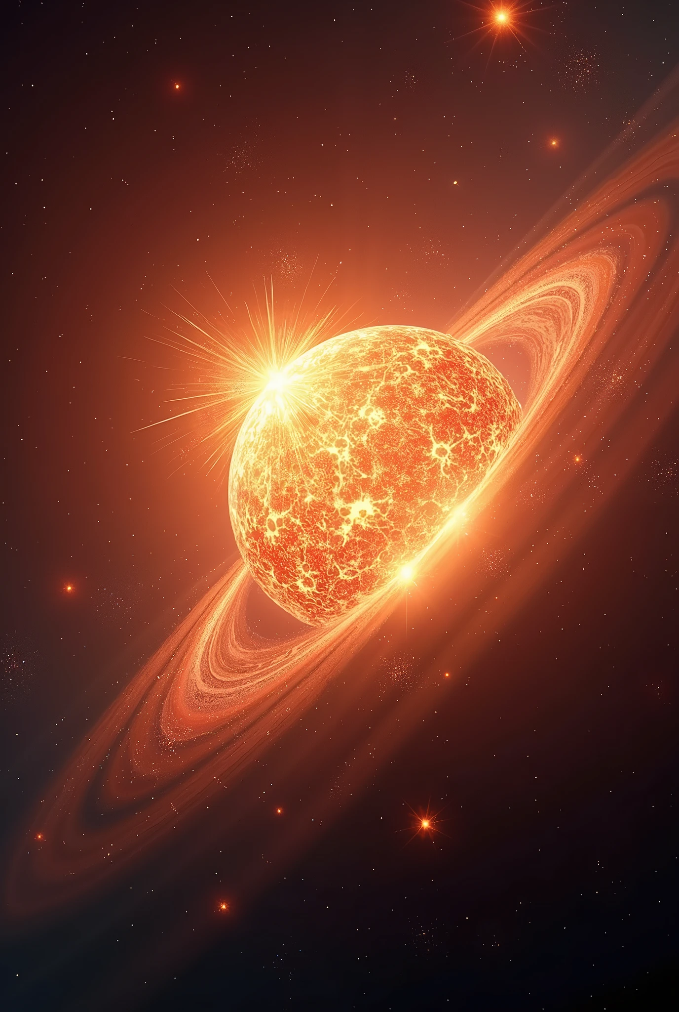 Realistic super nova, towards the earth