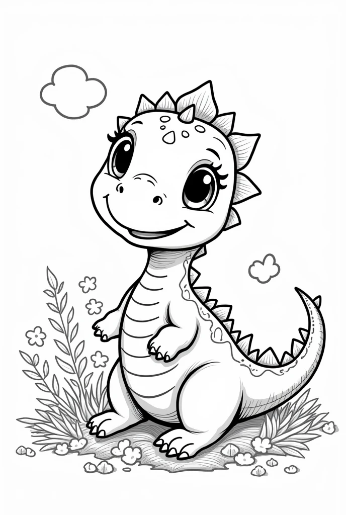   dinosaur coloring page 