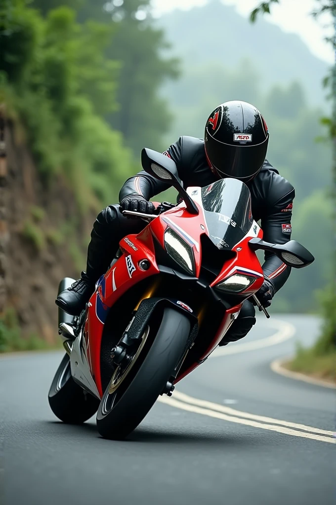 Sports bike rider brand tvs 310rr