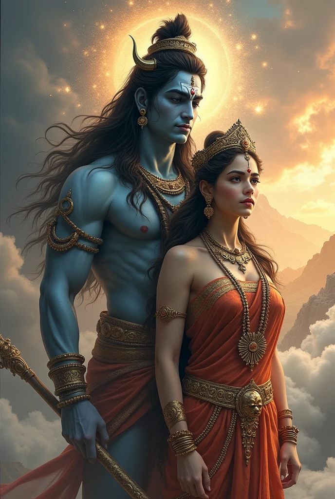 Mahadev with his beautiful wife