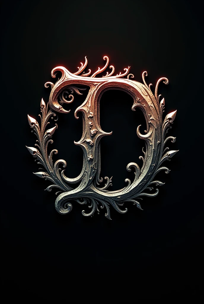 Gothic style logo for my tattoo studio called EL DAVID&#39;S TATTOO . A letter ring