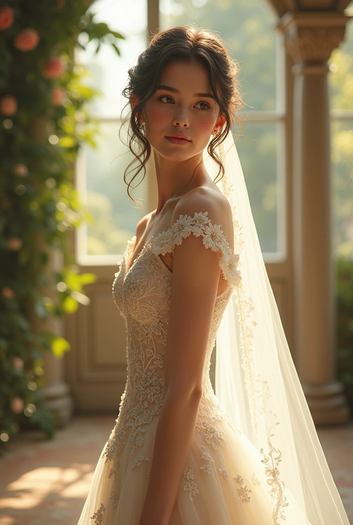 A young bride of 3