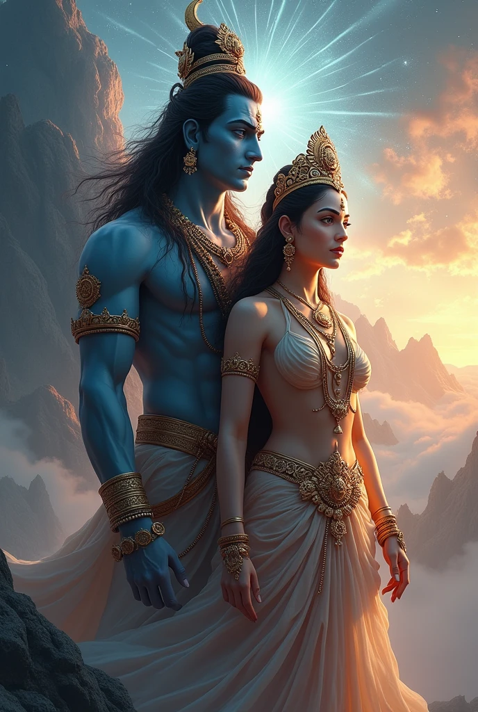 Mahadev with his beautiful wife