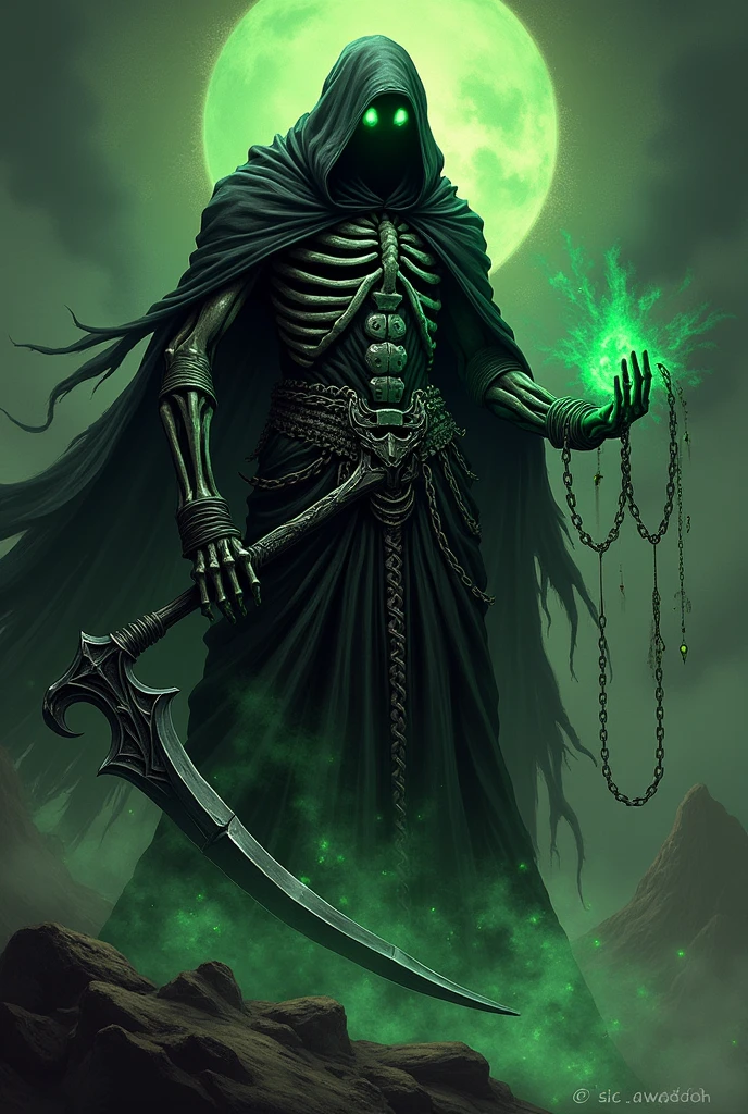 crie para mim uma tatuagem do thresh de league of legends

