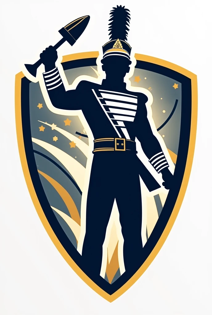 Create a school marching band crest 

