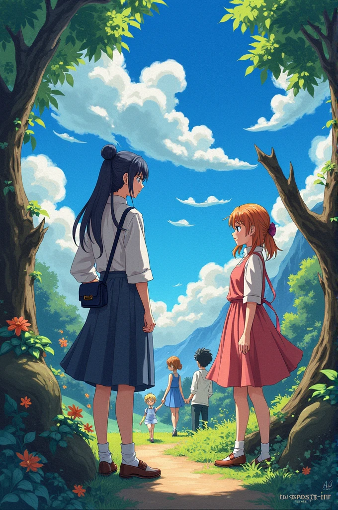 a painting about anime