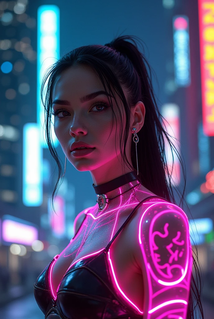 neon woman