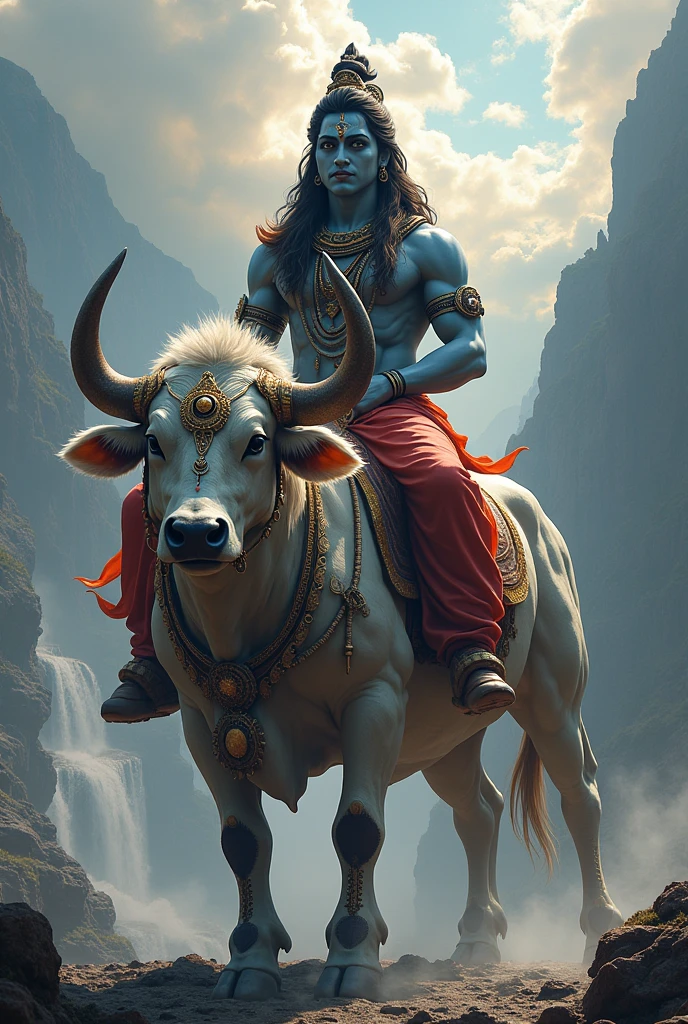 Shiv mahadev on the nandi ji