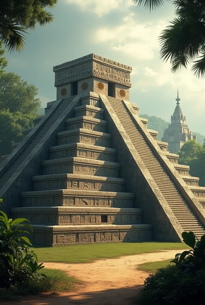 The Mayan social organization a pyramid