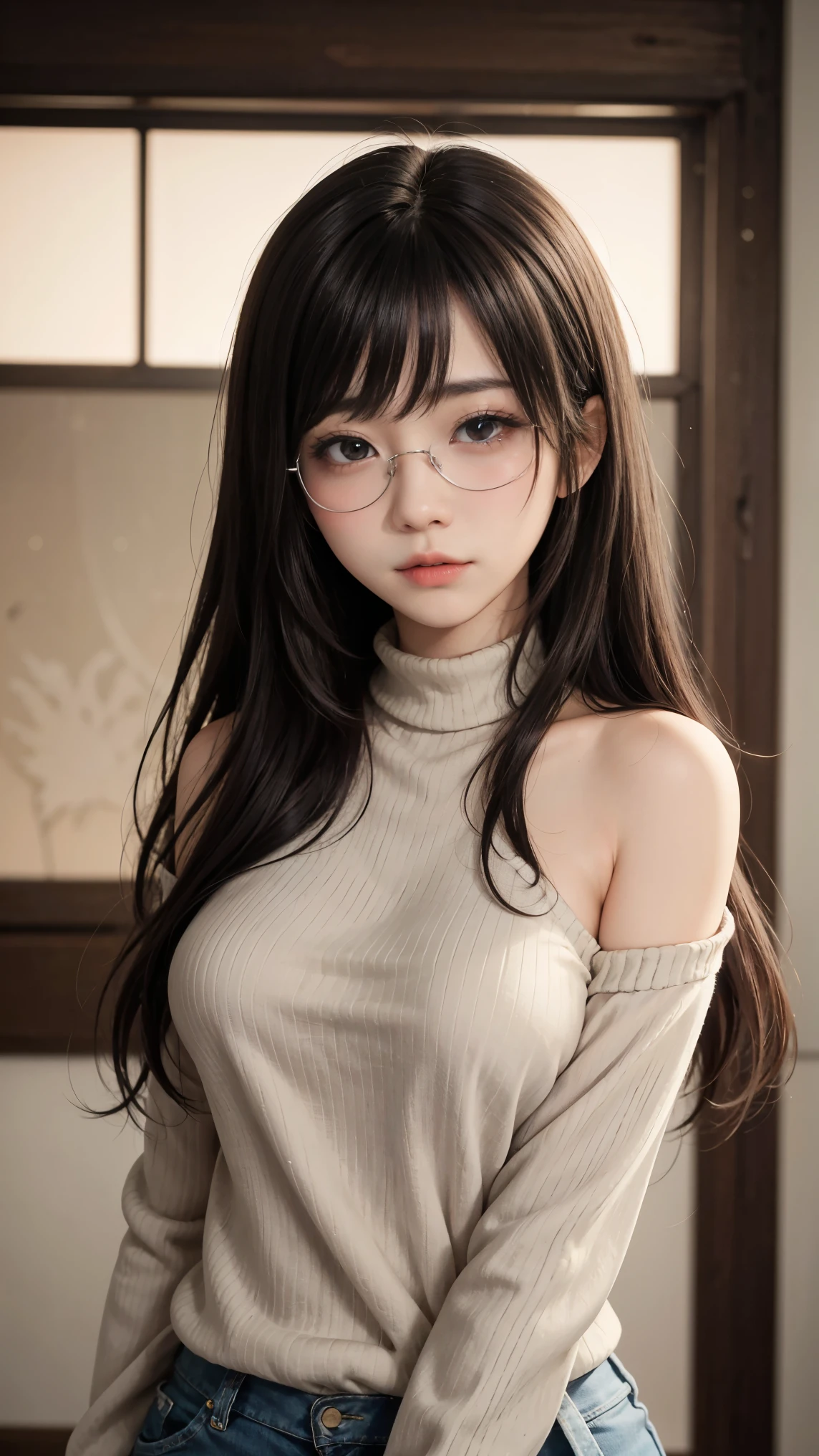 (最高qualityのディテール)、Realistic、8K Ultra HD、High resolution、(One Girl:1.2),(Glasses、Fatal Beauty,Attractive beauty) ,(A supple and powerful physique),(Sensual charm),(Glasses、Mysterious charm:1.1),(Big Breasts、Captivating silhouette),The 超detailedな、高qualityのテクスチャ、複雑なdetailed、detailed、非常にdetailedなCG、高qualityの影、detailed 美しく繊細な顔、detailed 美しく繊細な目、Written boundary depth、Ray Tracing、20th Generation、Cute K-Pop Girls、(The Face of Ulzan in Korea)、Thin face、(Urzan-6500-v1.1:0.6)、PurerosFace_v1、Glowing Eyes、Perfect body、 Viewer Display、(最高qualityのディテール:1.2)、Realistic、8K Ultra HD、High resolution、Close-up of a woman, realistic girl rendering, 8k artistic german bokeh, Enchanting girl, Real Girls, Gurwitz, Gurwitz-style artwork, Roleplay, Realistic 3D style, cgstation Popular Topics,, 8K Portrait Rendering,(truth,truth:1.4),(Sparkling eyes girl:1.2)、Best image quality, 最高quality, Realistic, 超detailedな, Realistic, 4K 8K Ultra HD Full Color RAW Photos, Fujifilm(Medium format), Hasselblad, Carl Zeiss, Incredible dynamic range photography(utility_art:Smooth-768:1.1),High resolution, High pixel count, 明確なdetailed, Clear images, Natural color reproduction, Noise Reduction, High fidelity, quality, Software Improvements, Upscaling, Optimized Algorithms, Professional-level retouching,
1. Oversized coat:
The coat is、Choose an oversized design that covers from shoulders to knees.。Color is classic navy or black、or warm khaki or beige, hang on.、Choose colors that match the season。
2. Knitted sweater or turtleneck:
To protect yourself from the cold、Knitted sweater or turtleneckを選択してください。Match the texture and color of the knit to the coat.。
3. Wide leg pants:
For pants, Choose a wide-leg design、Combines ease of movement and style。Denim in dark tones or black trousers will look good.。
4. Knee-high boots:
What is included in an oversized coat、足首からふくらはぎまでカバーするKnee-high bootsとの組み合わせ。Boots are black or dark brown and chic.、Gives a stylish impression。
5. accessories:
シンプルなゴールドまたはシルバーのaccessoriesを選択してください、Add elegance to your outfit。for example、Long necklaces and large earrings are recommended.。
6. Handbags:
Handbags、Choose a color that matches the tone of your outfit.。Shoulder bags and tote bags are convenient and stylish。
7. Compensateと髪型:
Compensate, Choose natural colors that flatter your skin。Wavy Hair、By creating loose curls、Appeal to softness。