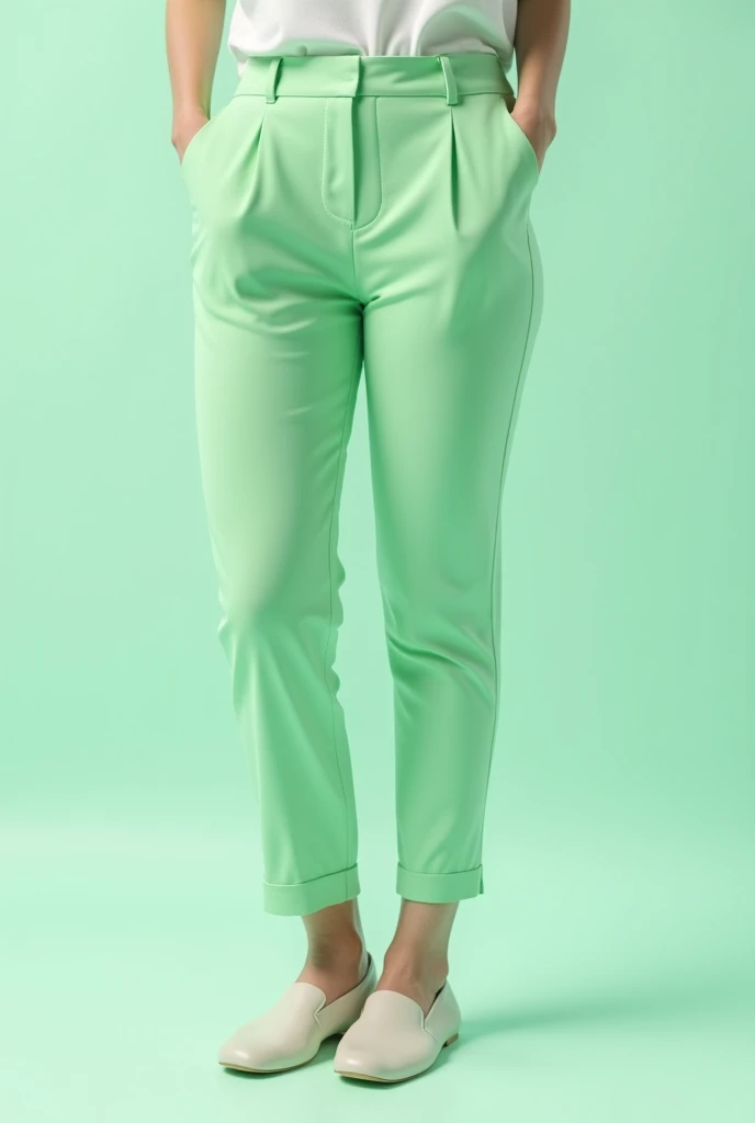 Light green school pants