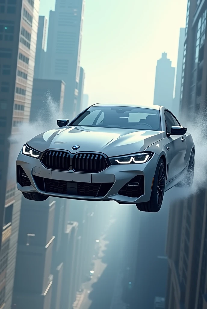 Bmw car flying