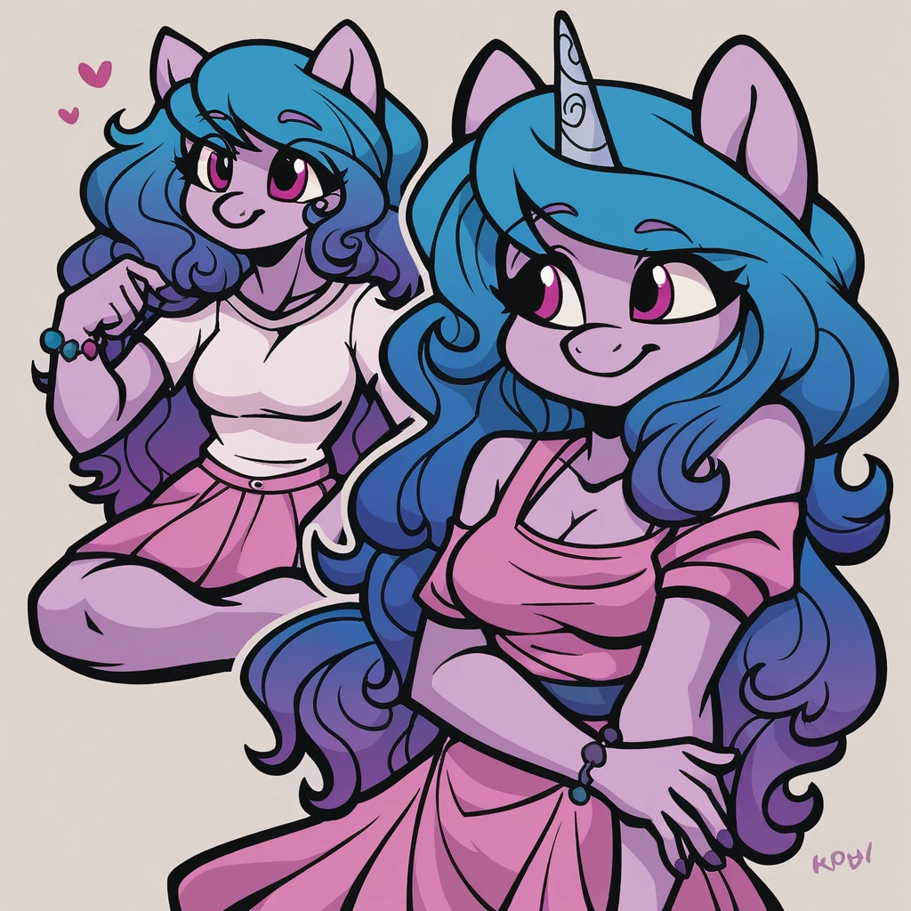 core_9_presence, score_8_up, izzy moonbow, mlp, G5, medium breasts, anthro