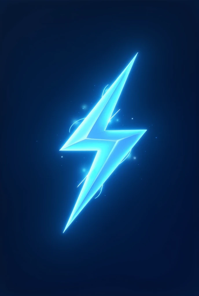 Generate a logo for an energy company called fluxion with a lightning bolt with a predominance of blue color 