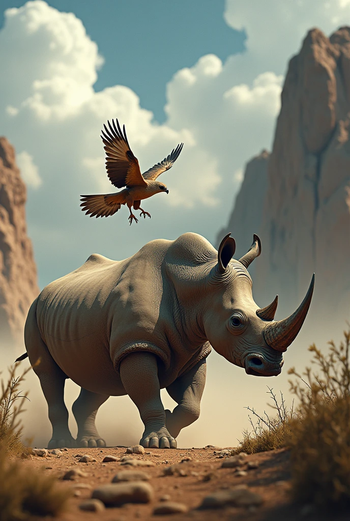 Rhino- and Falcon fight scene ultra HD high resolution 4K  